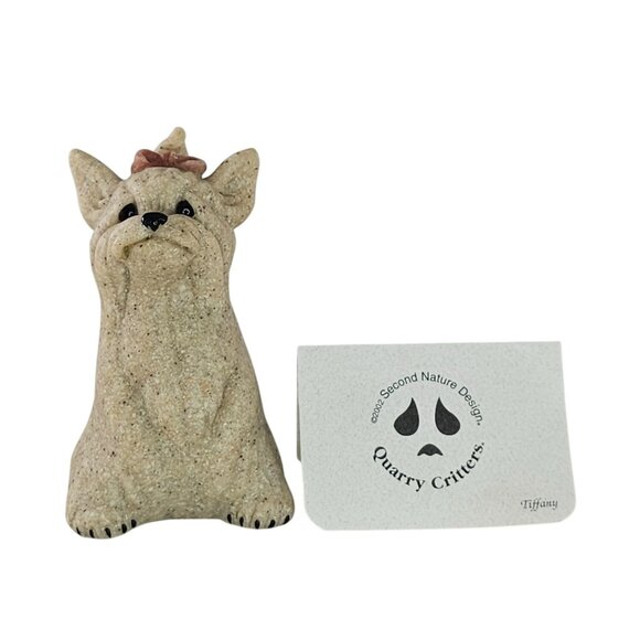 Quarry Critters Tiffany Yorkshire Terrier Yorkie Dog Figurine With COA - Picture 1 of 9